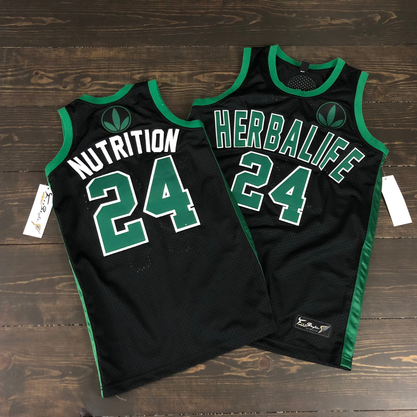 Freestyle Basketball Jersey X Herbalife X BOS Black Green #24