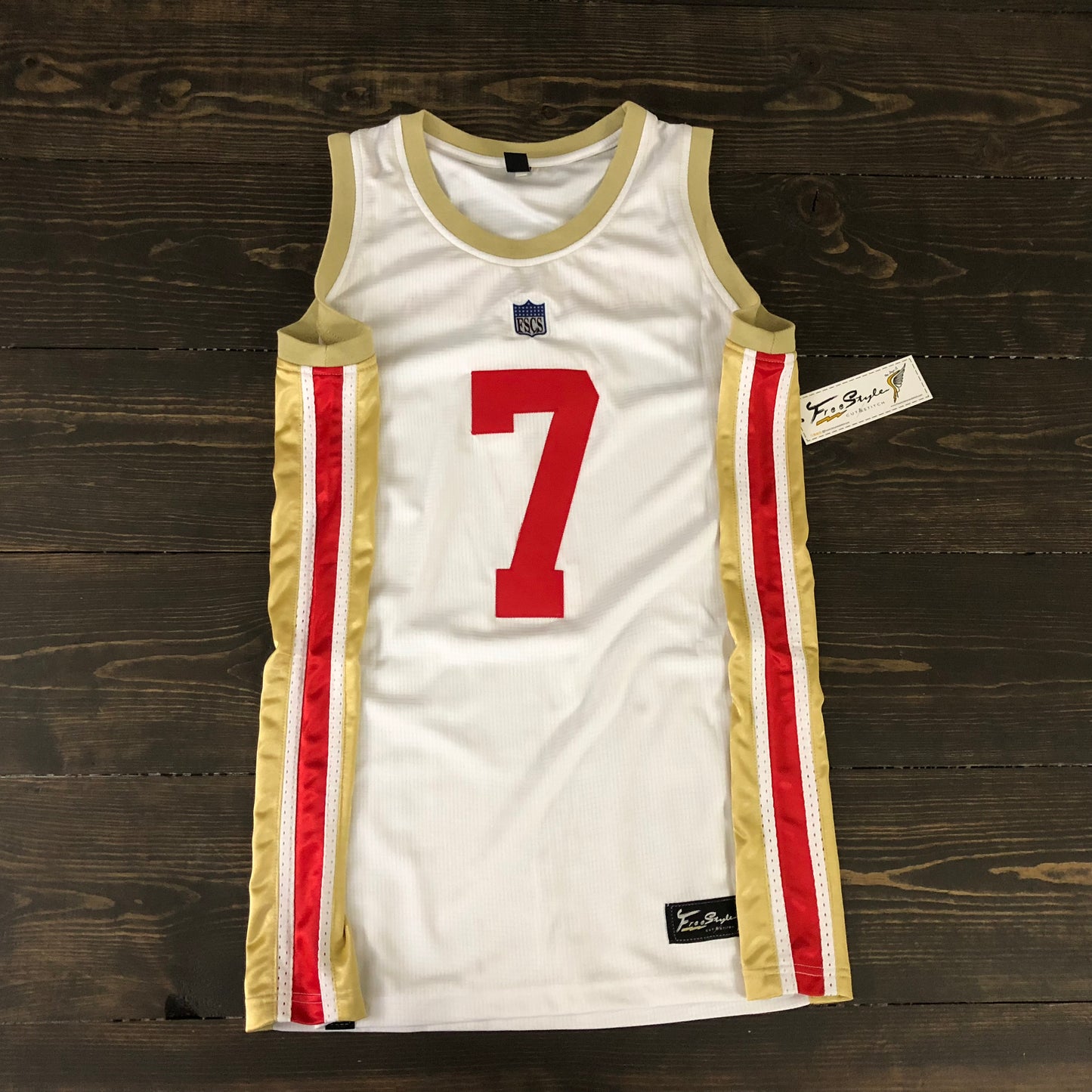 Freestyle Basketball Jersey X SF White #7 IMWITHKAP