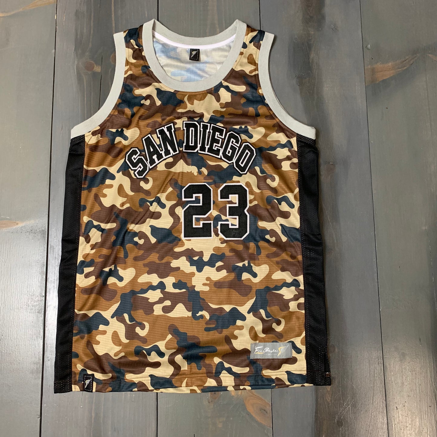 Freestyle Basketball Jersey X Friars X Desert High Camo #23