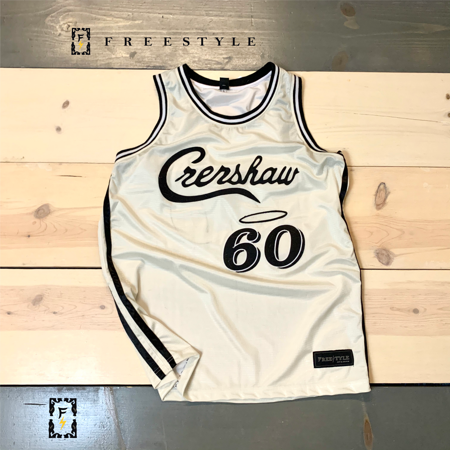 FS X Crenshaw Off White Black #60 HUSSLE