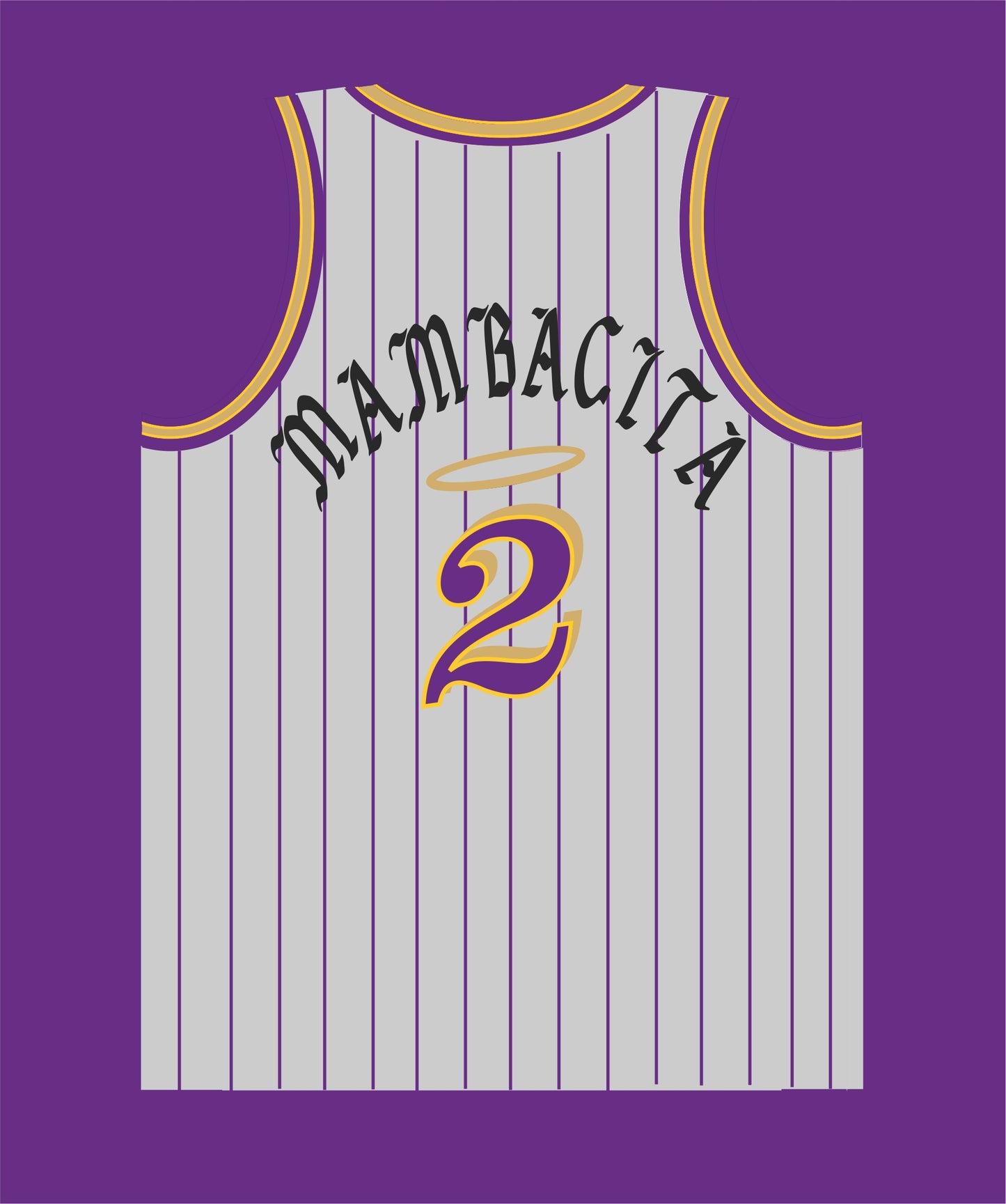 Los Angels in Gray Purple Gold MAMBACITA #2
