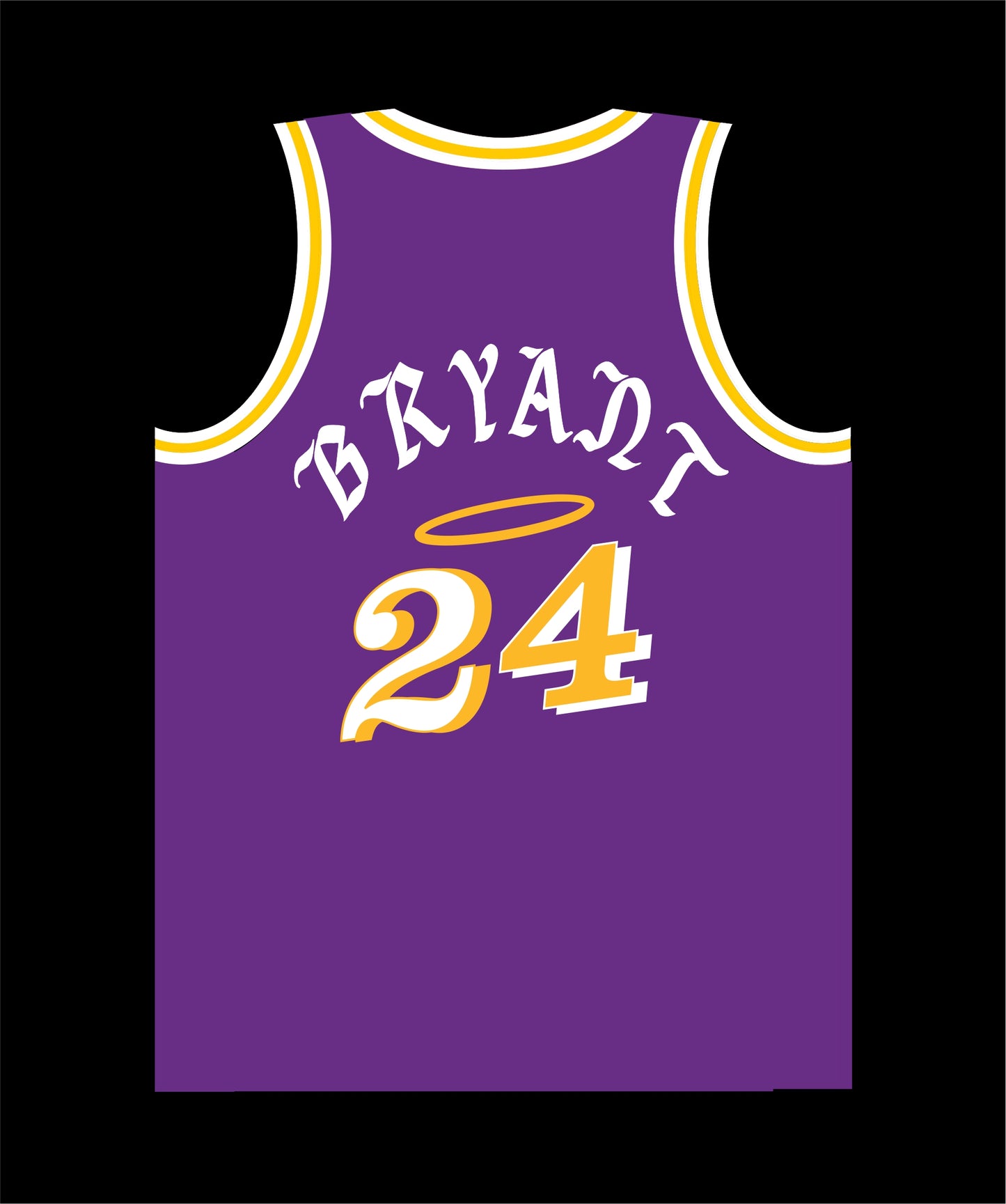 Los Angels in Purple Gold Two Four BRYANT
