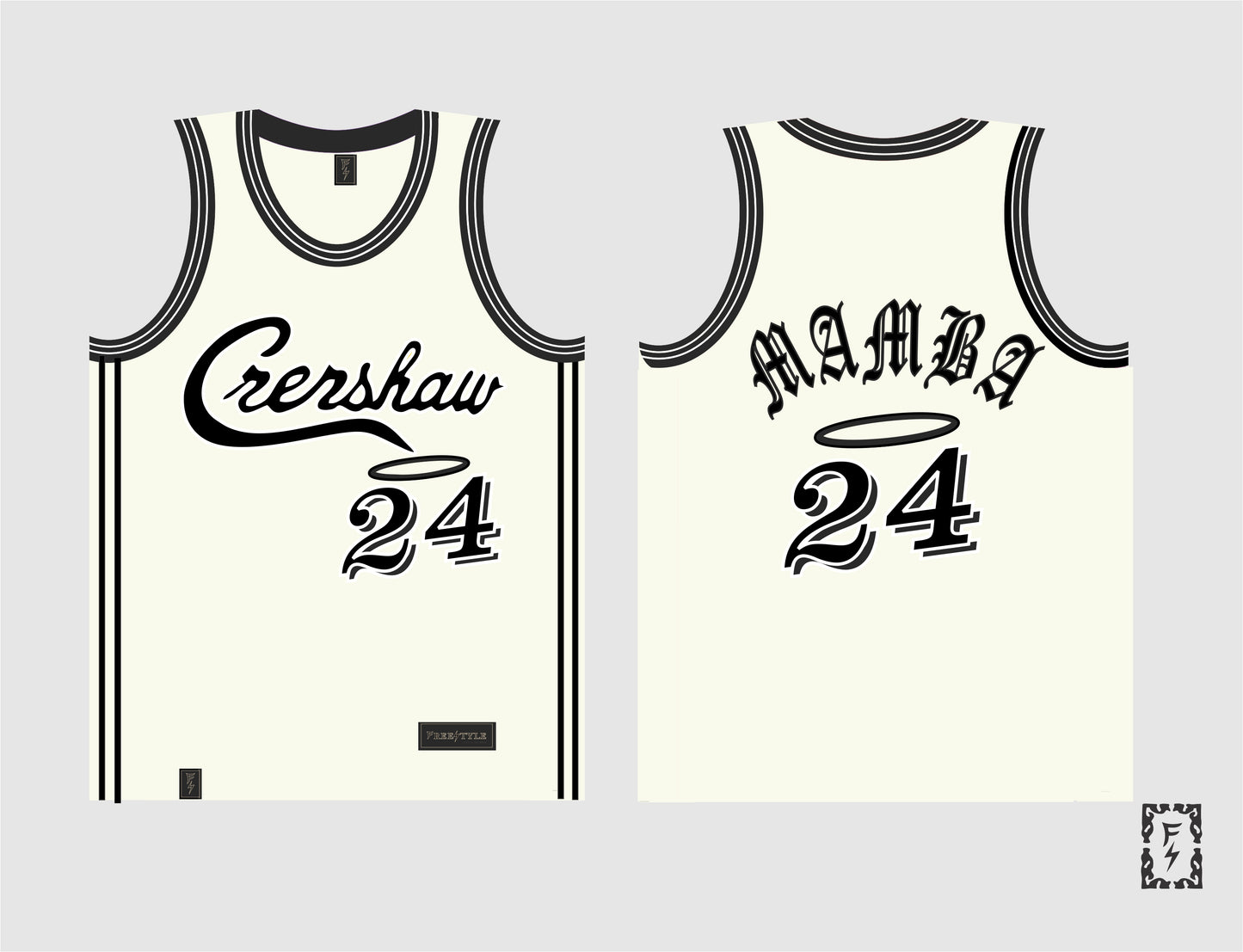 Crenshaw in Off White Black #24 MAMBA