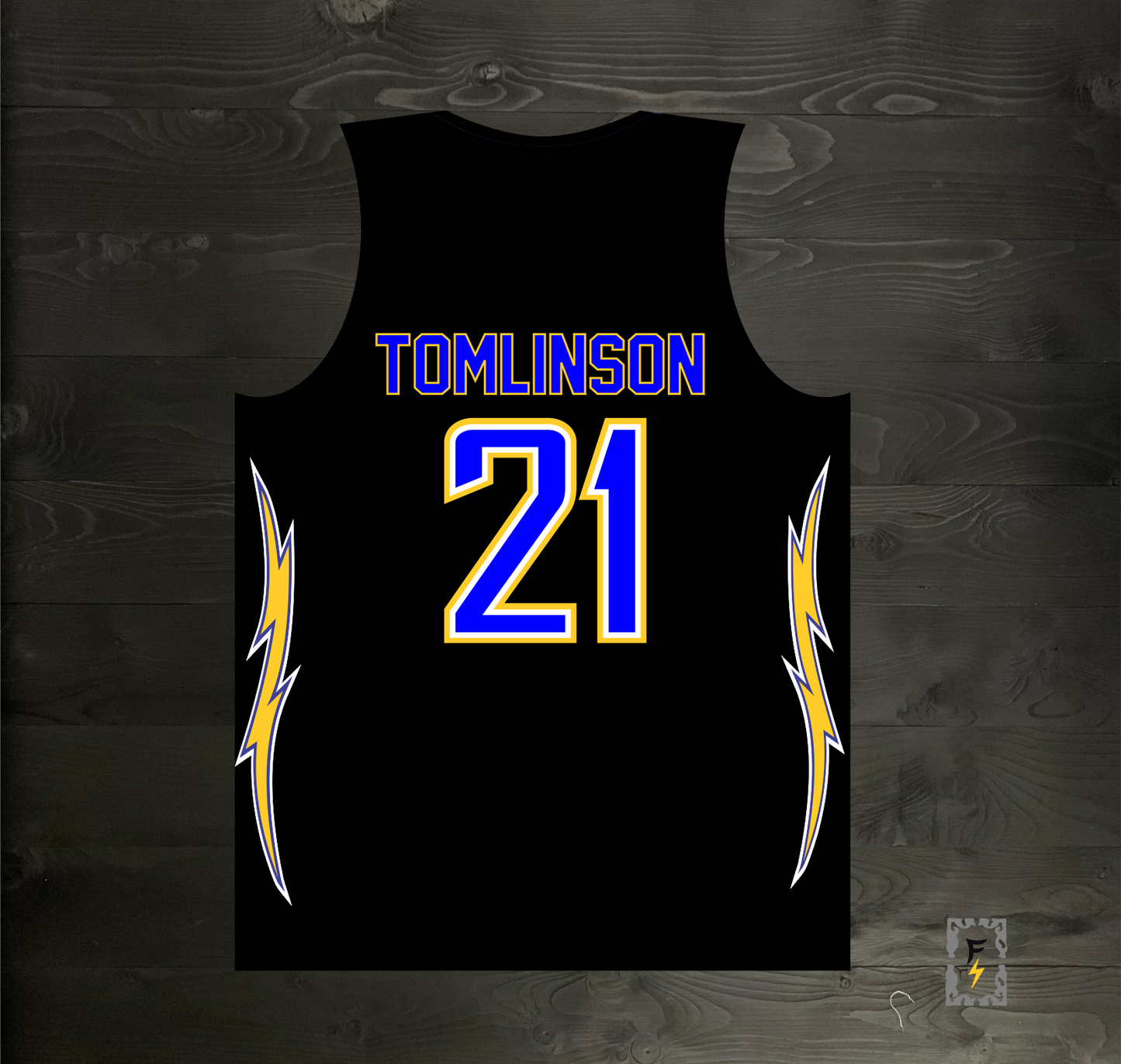 B-014m TOMLINSON #21 BOLTS 2007 Black - MADE TO ORDER