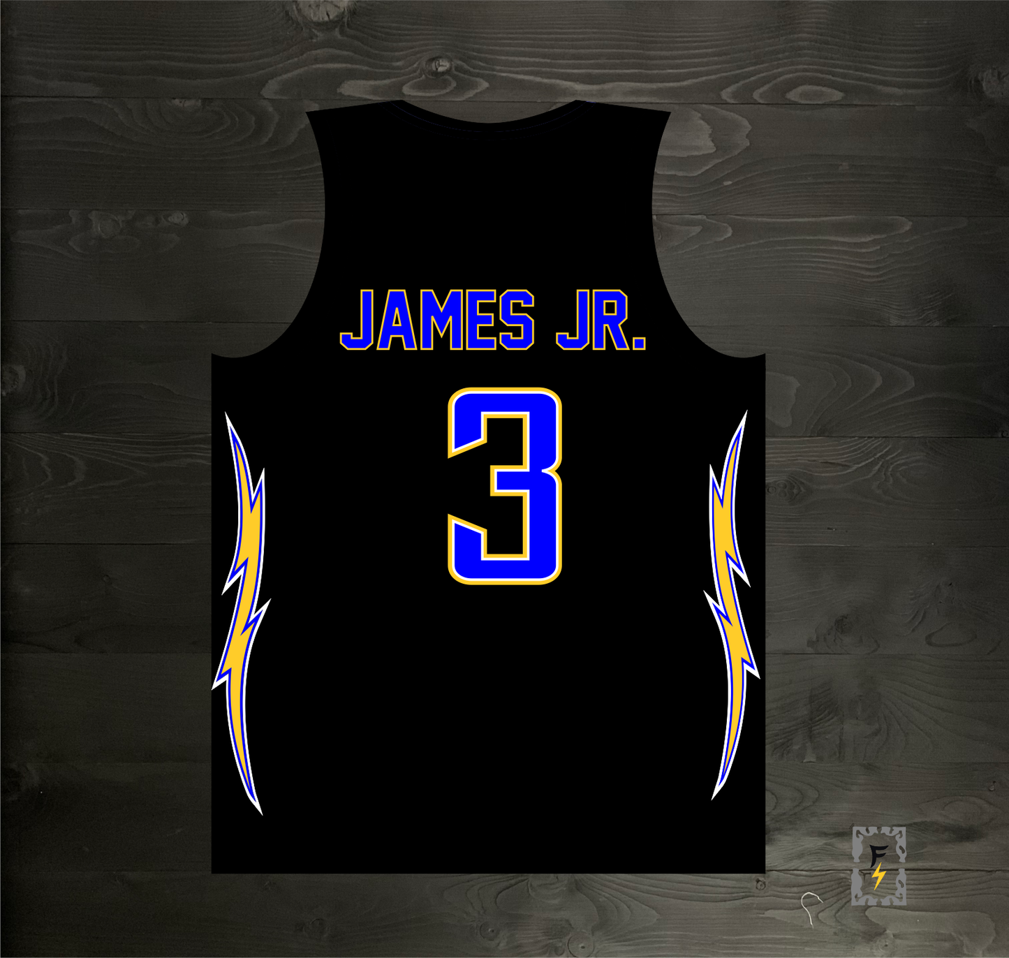 B-014m JAMES JR. #3 BOLTS 2007 Black - MADE TO ORDER