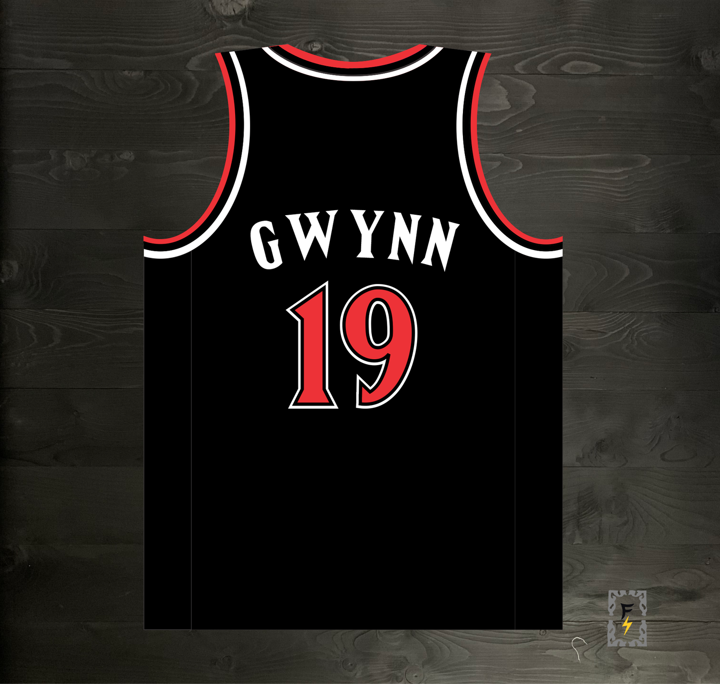 C-003m GWYNN #19 AZTECS SD Black - MADE TO ORDER