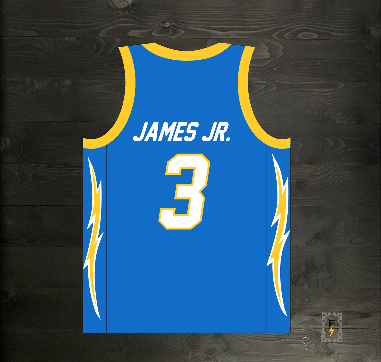 B-002m JAMES JR. #3 BOLTS Powder - MADE TO ORDER