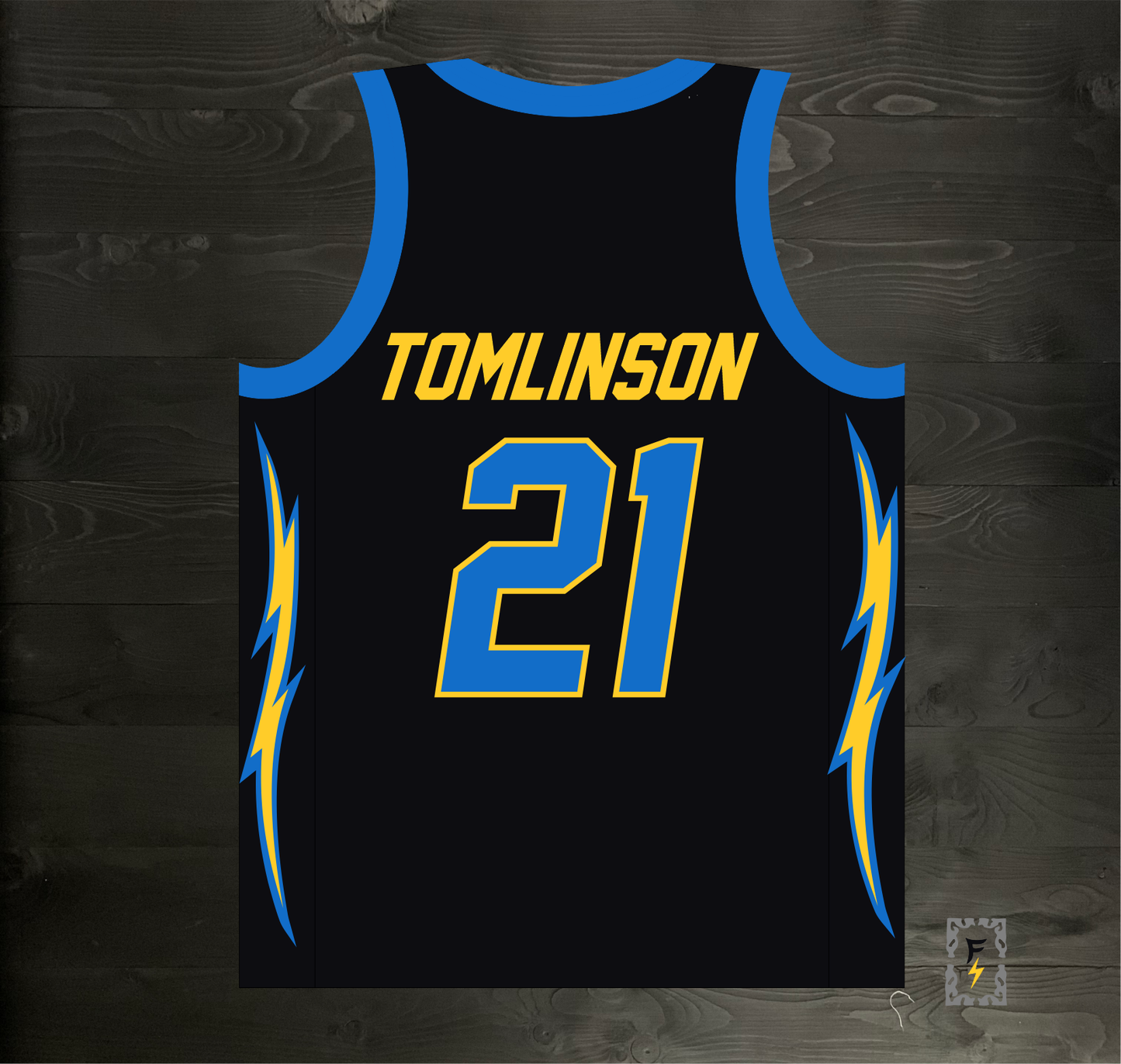 B-005m TOMLINSON #21 BOLTS Black - MADE TO ORDER