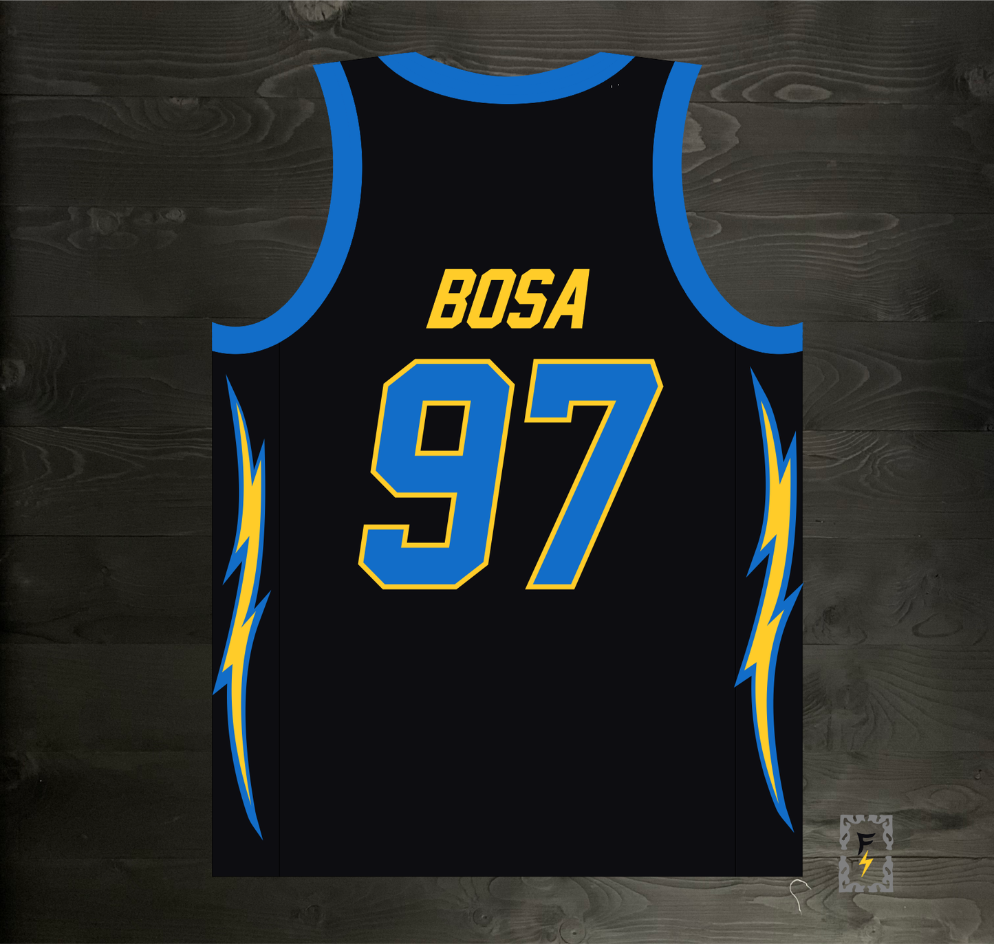 B-005m BOSA #97 BOLTS Black - MADE TO ORDER