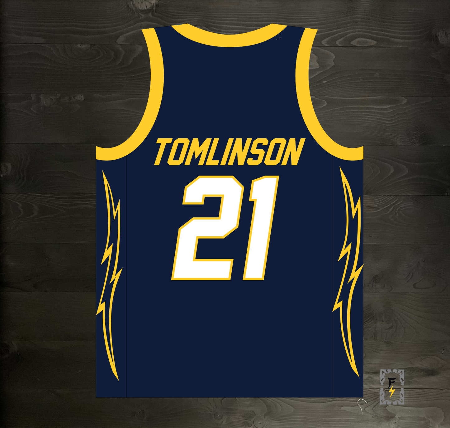 B-006m TOMLINSON #21 BOLTS Navy - MADE TO ORDER