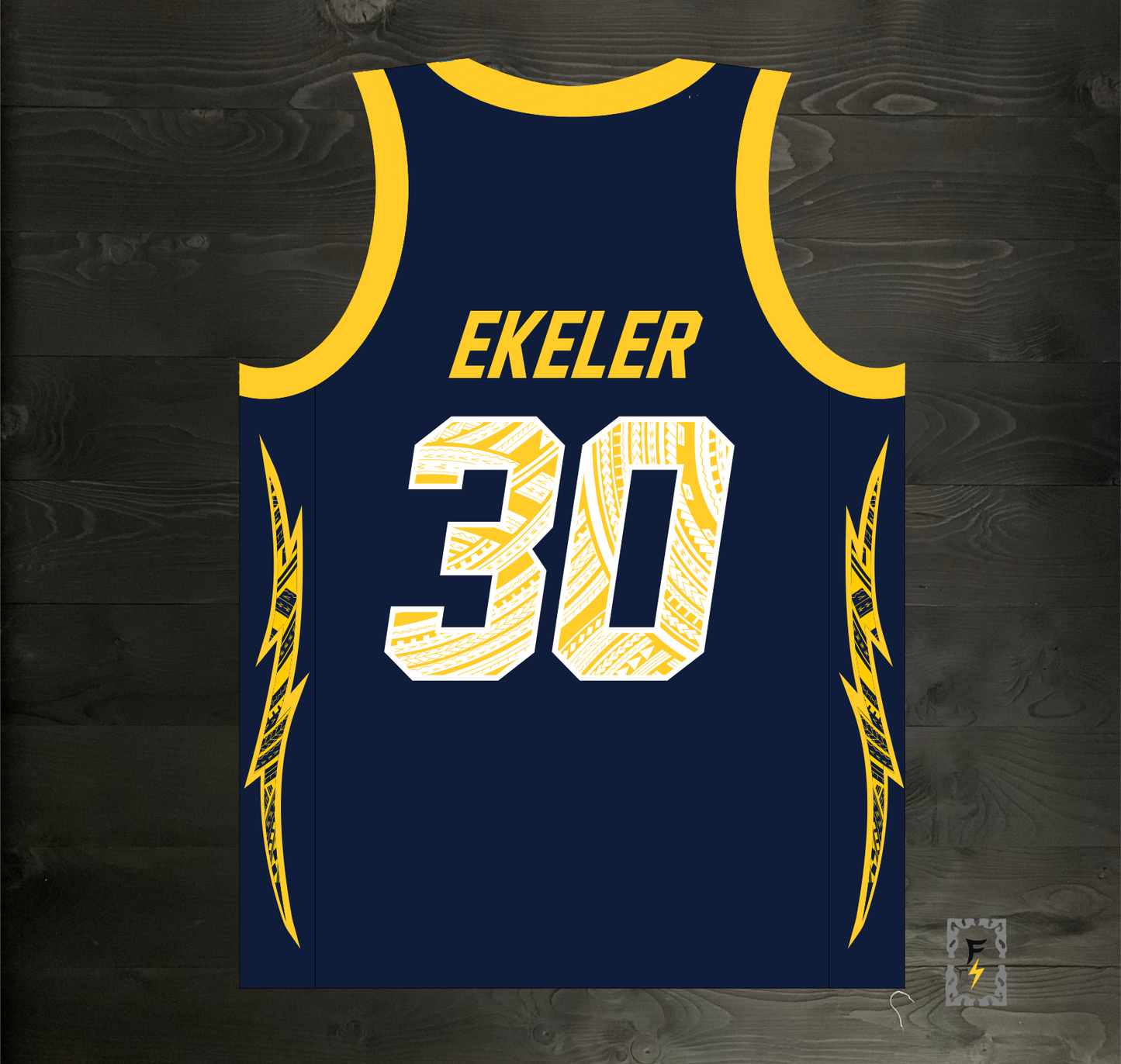 B-008m EKELER #30 Navy Tribalz - MADE TO ORDER