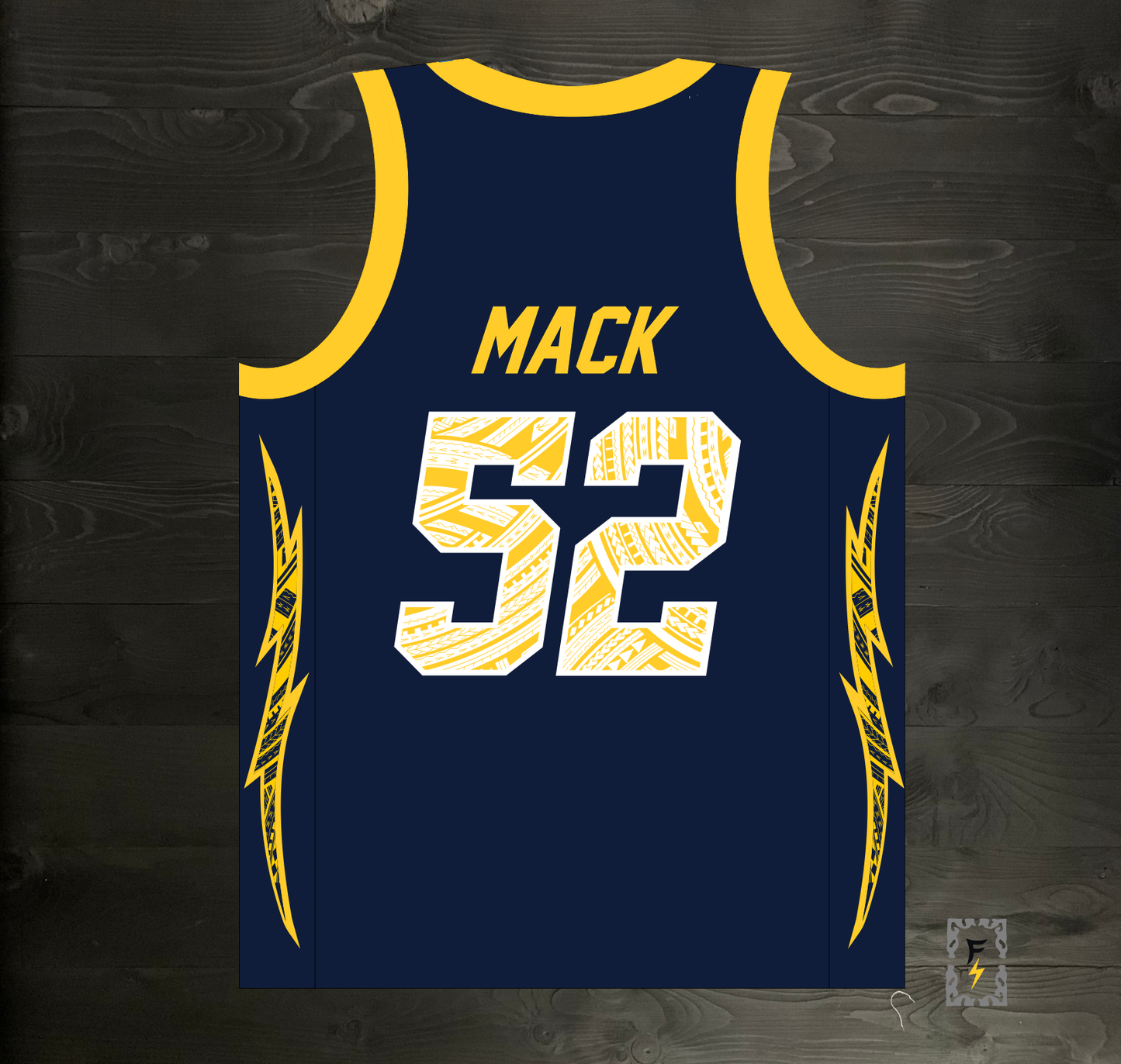 B-008m MACK #52 Navy Tribalz - MADE TO ORDER