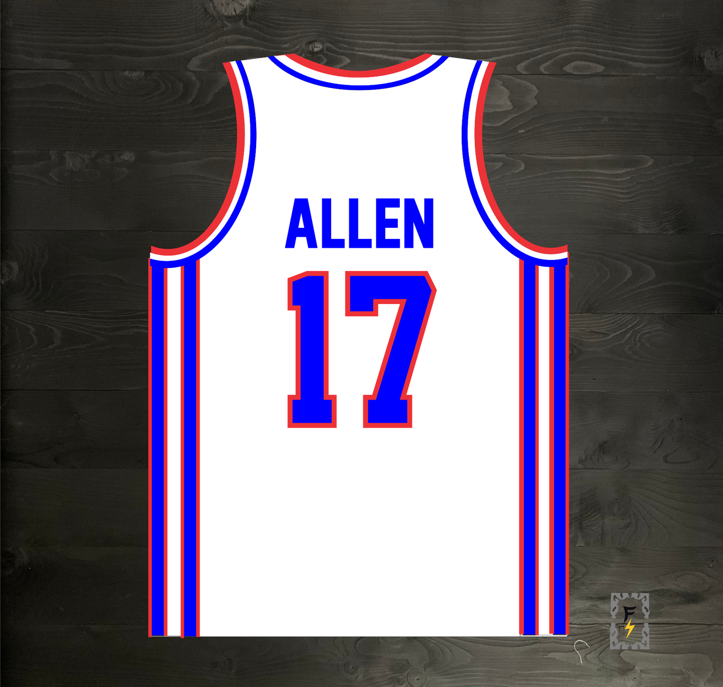 N-361m ALLEN #17 BUF White - MADE TO ORDER