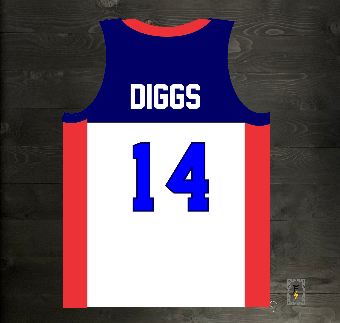 N-363m DIGGS #14 BUF Throwback White - MADE TO ORDER