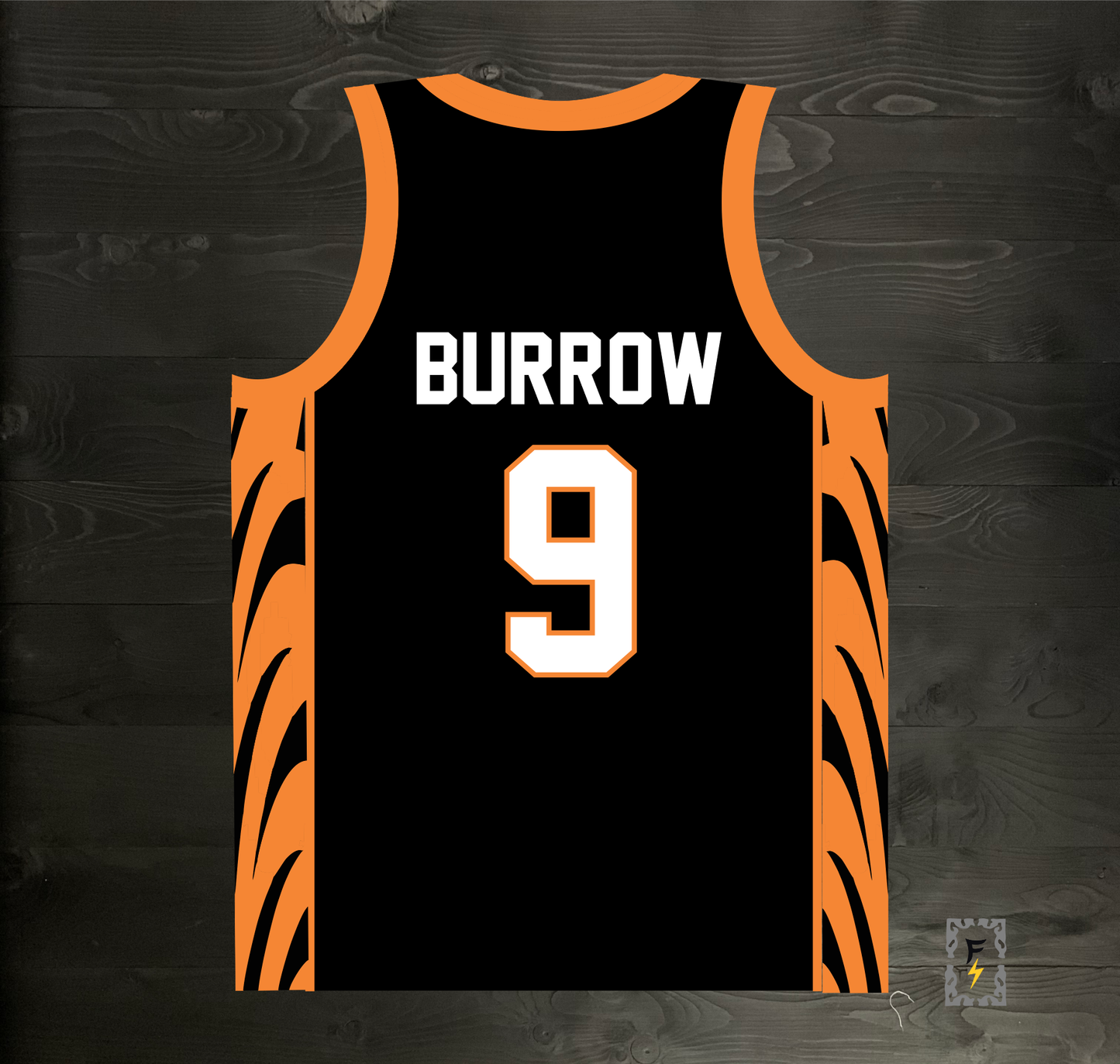 N-181m BURROW #9 CIN Black - MADE TO ORDER