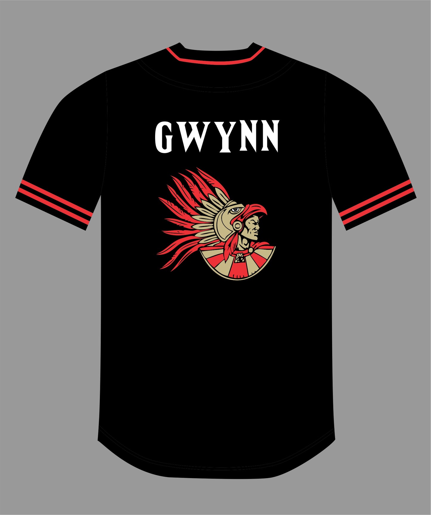 The Show Baseball Jersey in Black #19 TONY G