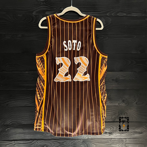 sublimation brown nba jersey