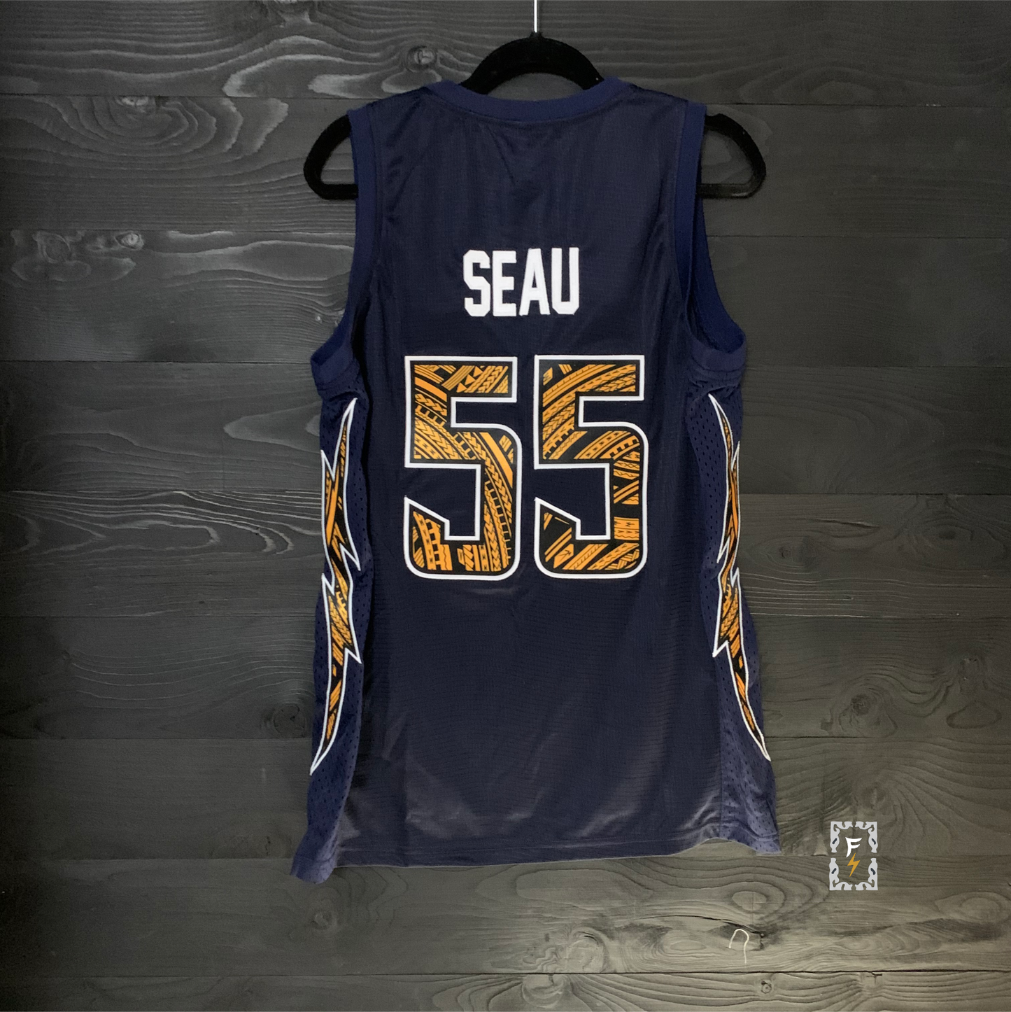 B-016m SEAU #55 BOLTS Navy Tribalz - MADE TO ORDER