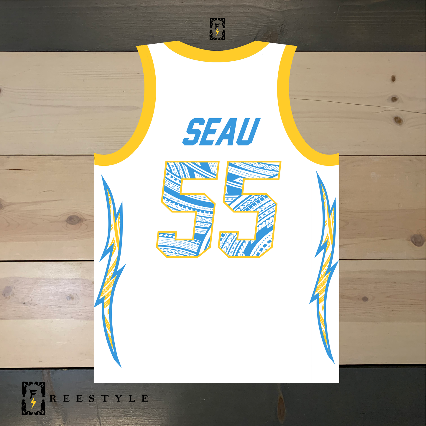 FS X LAC White Powder Yellow Trim 2020 Tribal #55