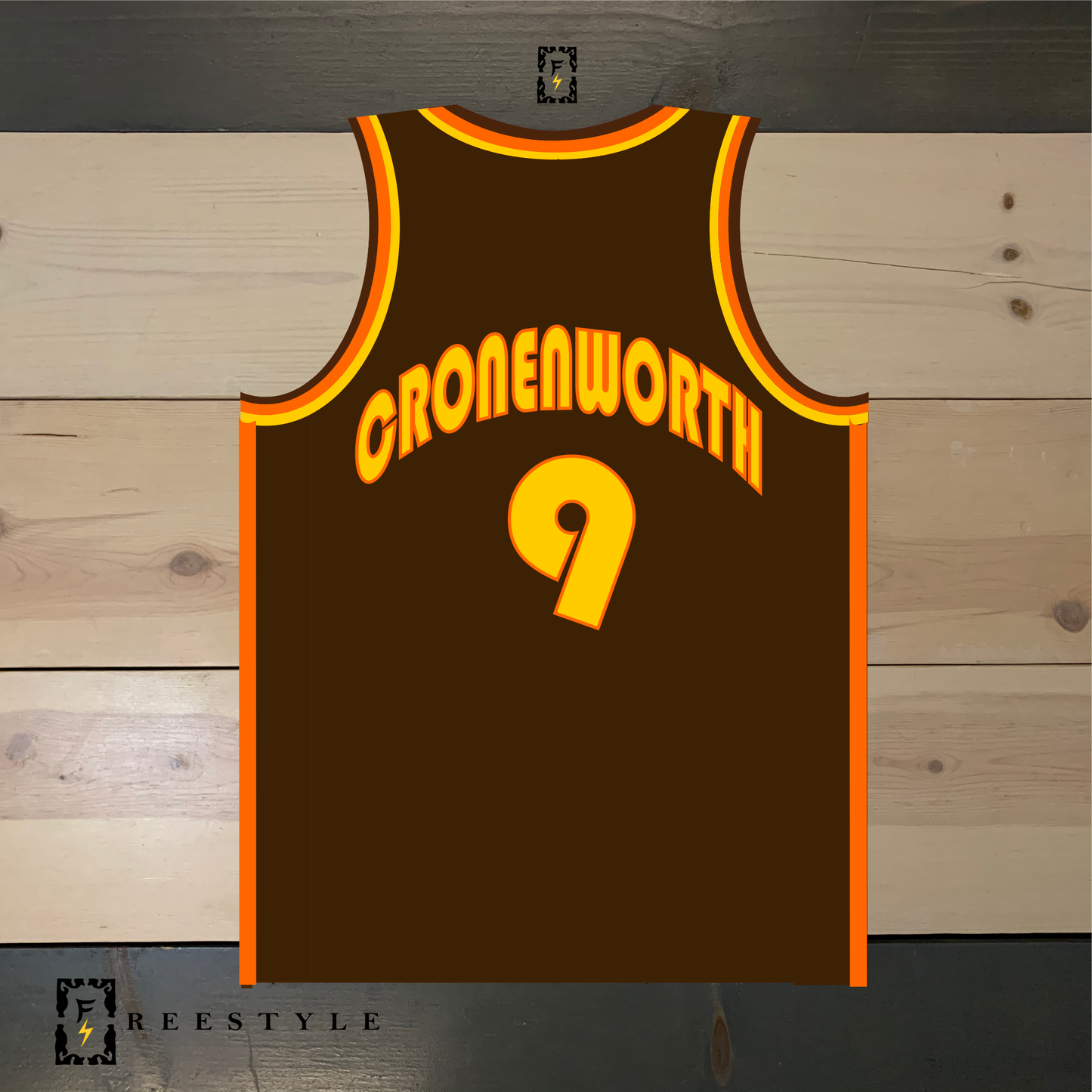 Fine City Friars Retro Inspired Brown Yellow Orange #9