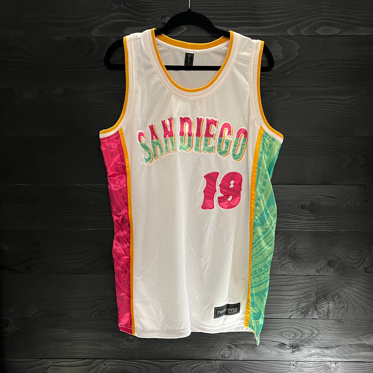 Men #19 -White Mint Pink Tribal| AM-003a