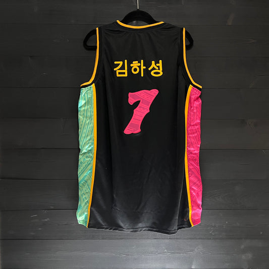 A-004m KIM Hangul Script #7 SD Friars Black City Connect Tribalz - MADE TO ORDER