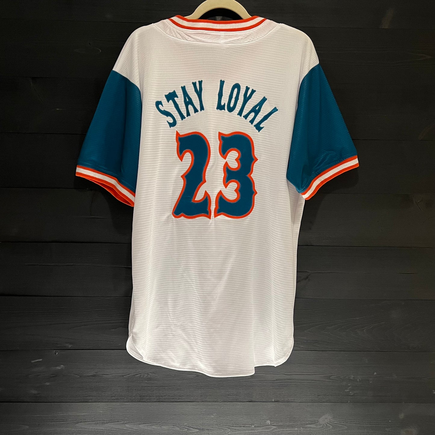F-300m #23 STAY LOYAL SD White Baseball Jersey - MADE TO ORDER