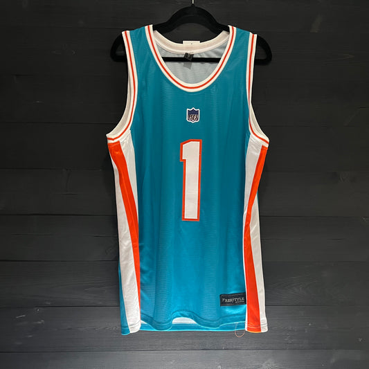 N-390a #1 Aqua Orange White - AVAILABLE SIZES STOCK