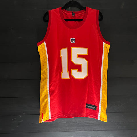 23-9009m #15 MAHOMES KC Inspired Home Red  - MADE TO ORDER
