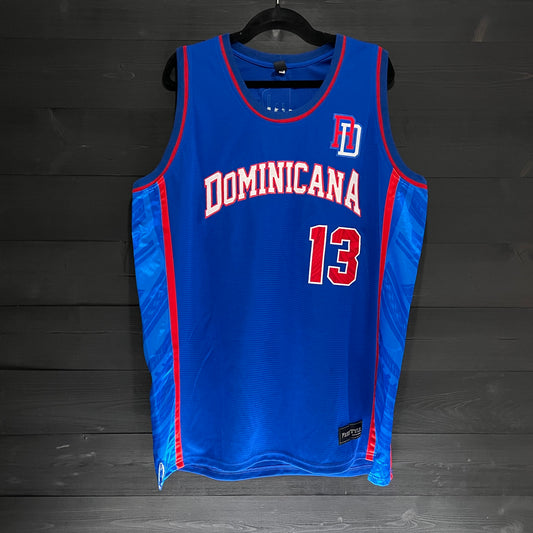 W-151m #13 WBC DR Royal Blue Tribal Basketball Jersey - MADE TO ORDER