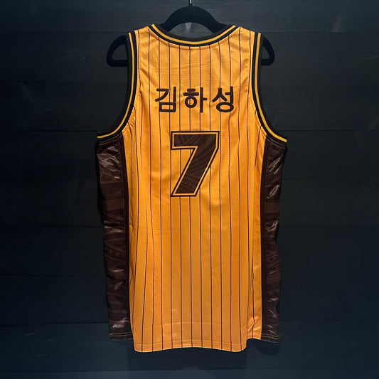 A-025m H.S. KIM Hangul Script #7 SD 1978 Yellow Pinstripes - MADE TO ORDER