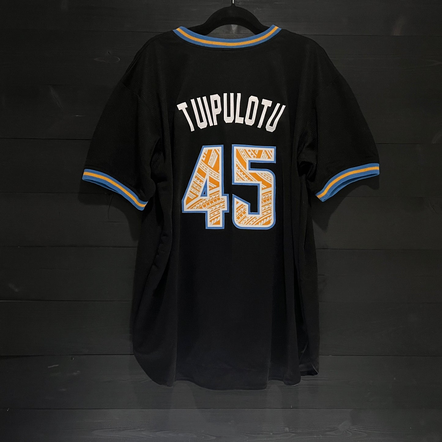 B-024a #45 Black Powder Baseball Tribal - AVAILABLE STOCK