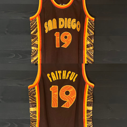 A-002a #19 SD FAITHFUL Brown Yellow Orange Tribalz- ALL STOCK