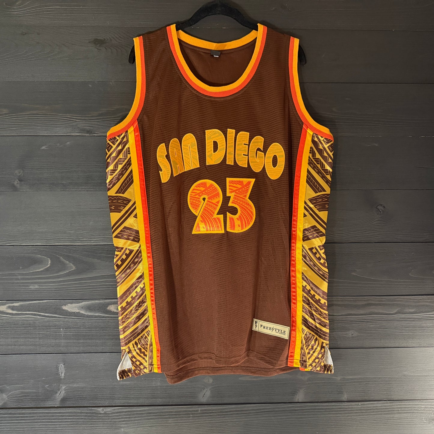 A-002a #23 Brown Orange Yellow Tribalz- ALL STOCK