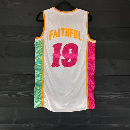 A-003a #19 FAITHFUL White Mint Pink - ALL STOCK