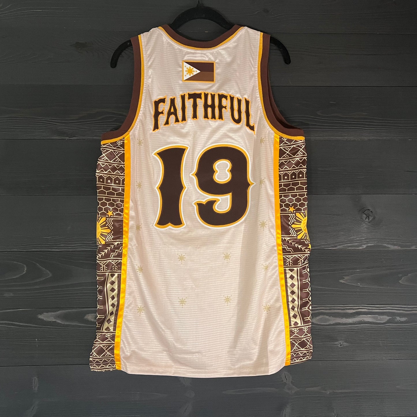A-102a #19 FAITHFUL Filipino Inspired Creme Brown Barong - ALL STOCK