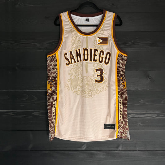 A-102m #3 Filipino Inspired Creme Brown Barong - MADE TO ORDER