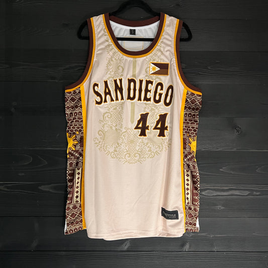 A-102m #44 Filipino Inspired Creme Brown Barong - MADE TO ORDER