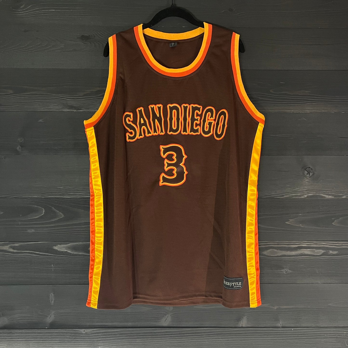 A-105a #3 Brown on Brown Yellow Orange - ALL STOCK