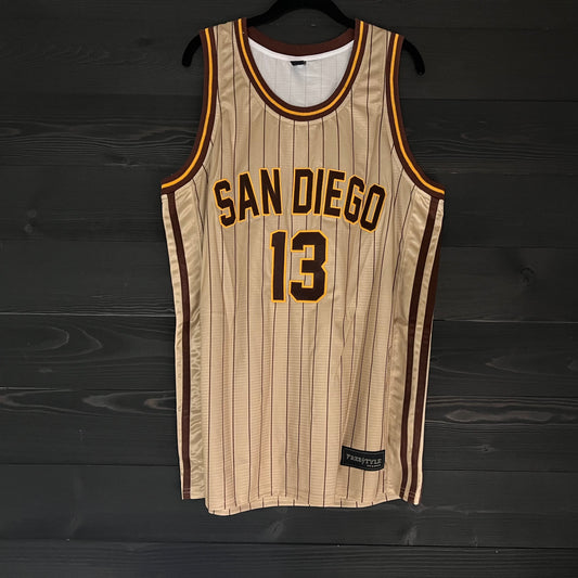 A-105a #13 Sand Brown Yellow Brown Pinstripes - ALL STOCK