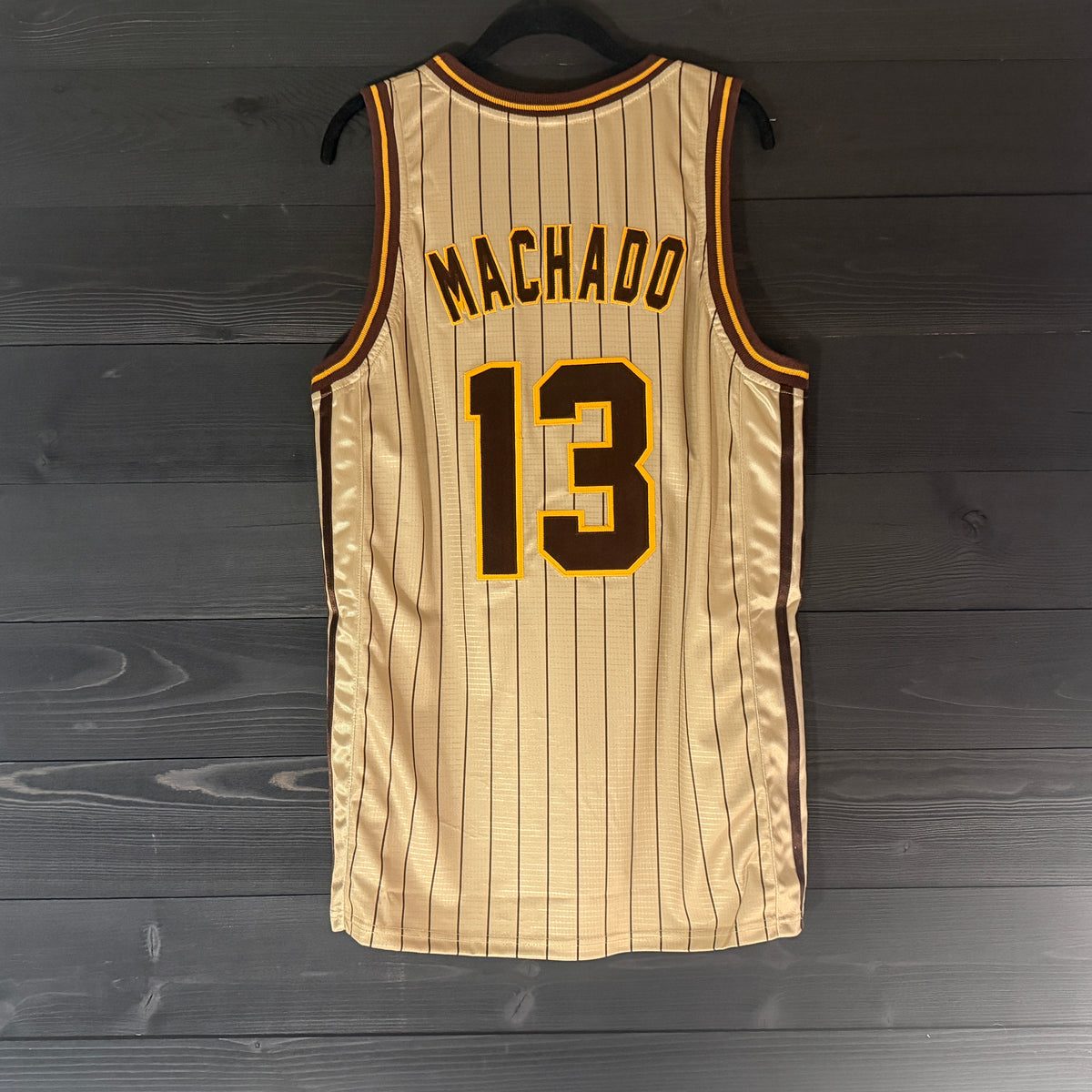 Youth #13 - Sand Yellow Brown Pinstripes | AY-105a