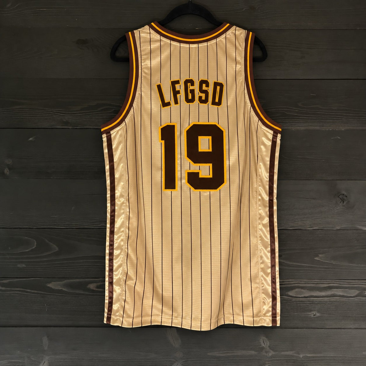 Men #19 LFGSD - Sand Brown Pinstripes | AM-105a