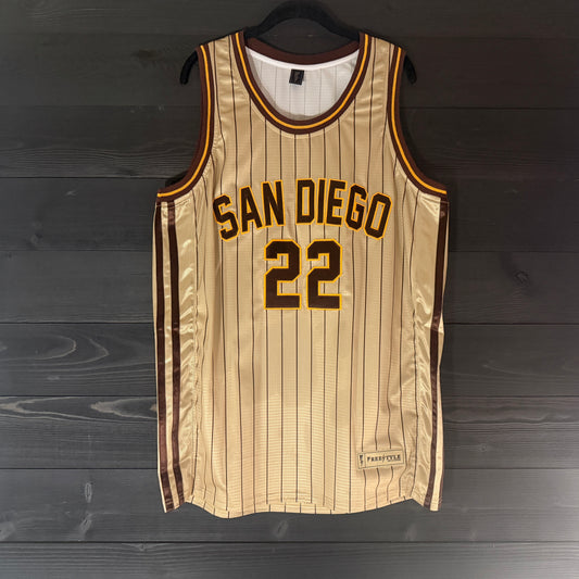 A-105a #22 Sand Brown Yellow Brown Pinstripes - ALL STOCK