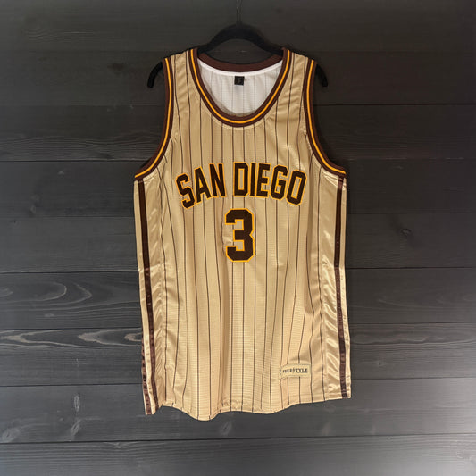 A-105a #3 Sand Brown Yellow Brown Pinstripes - ALL STOCK
