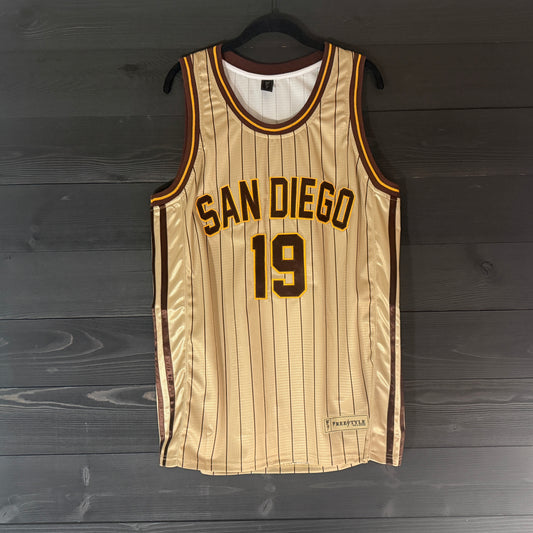 A-105a #19 Sand Brown Yellow Brown Pinstripes - ALL STOCK
