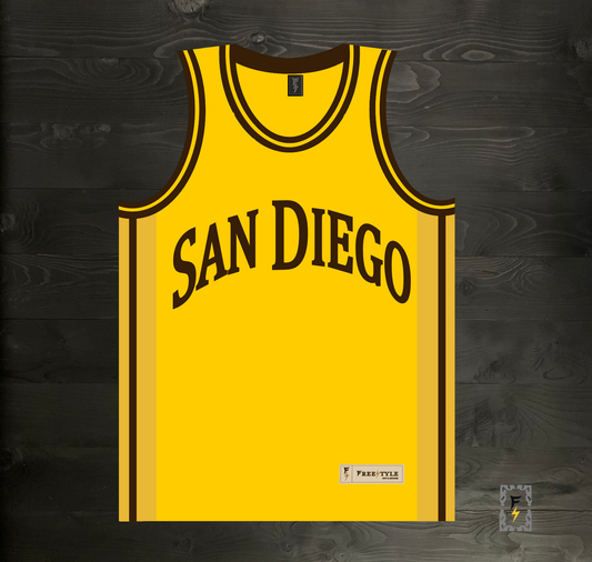 A-111m SD Yellow Basketball Tank Top - MADE TO ORDER