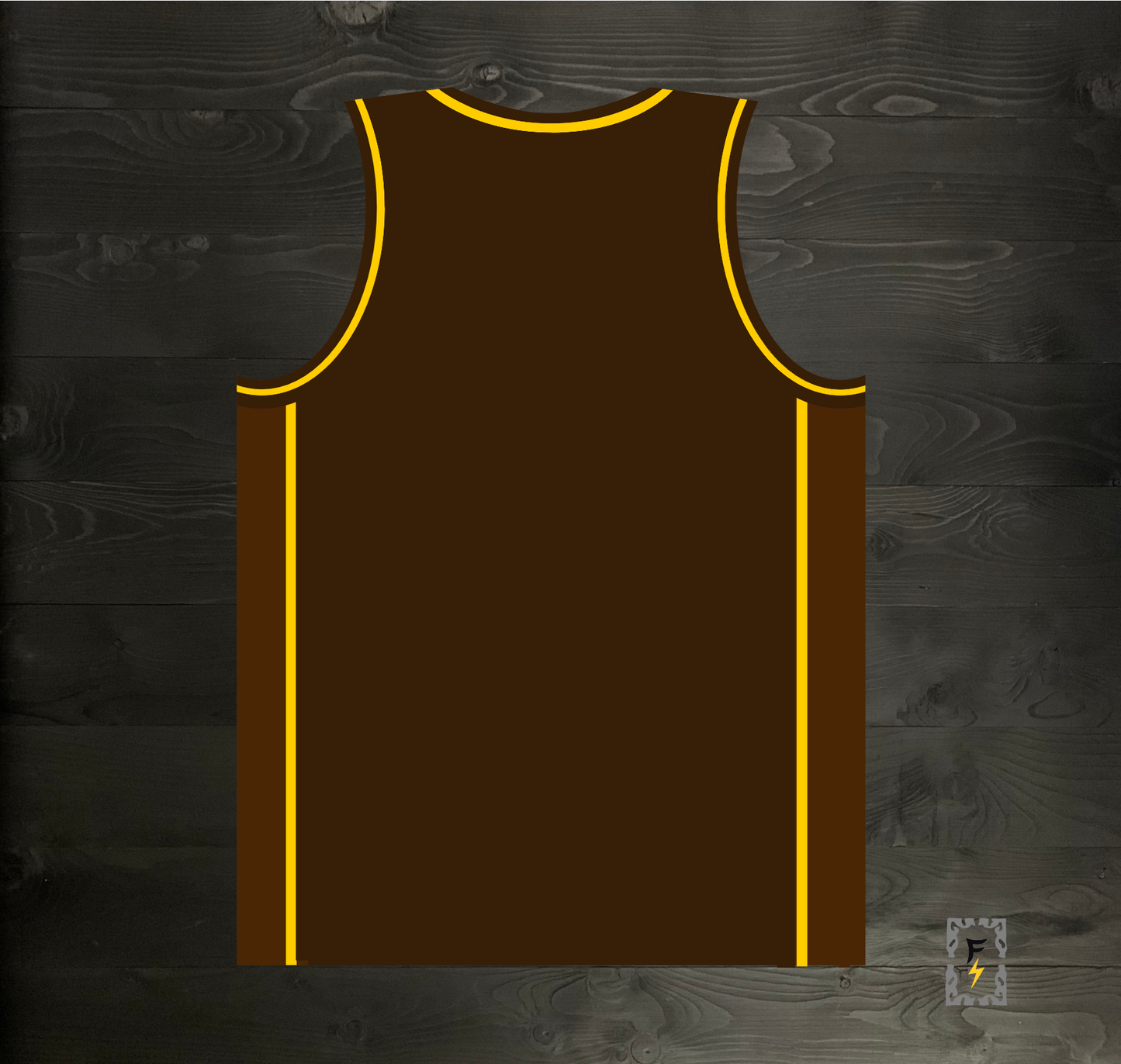 A-110m SD Brown Basketball Tank Top - MADE TO ORDER