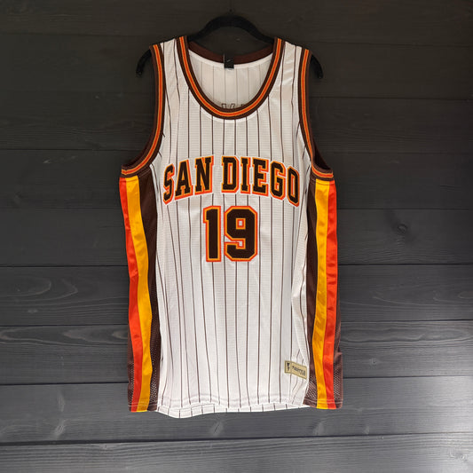 A-114a #19 White Orange Yellow Brown Pinstripes - ALL STOCK