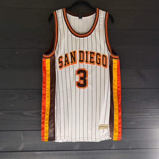 A-114a #3 White Orange Yellow Brown Pinstripes - ALL STOCK