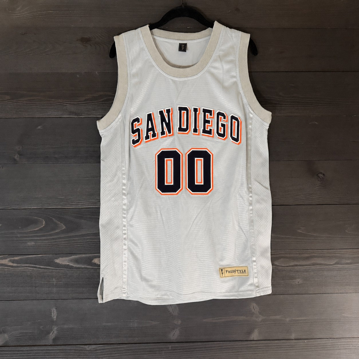 A-117m CUSTOM Name and # Gray Navy Orange White Basketball Jersey - MADE TO ORDER]